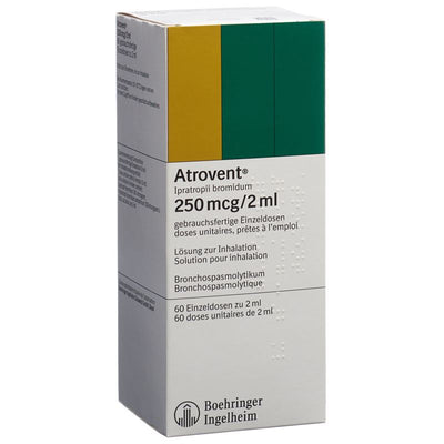 ATROVENT Inhal Lös 250 mcg/2ml 60 Monodos 2 ml