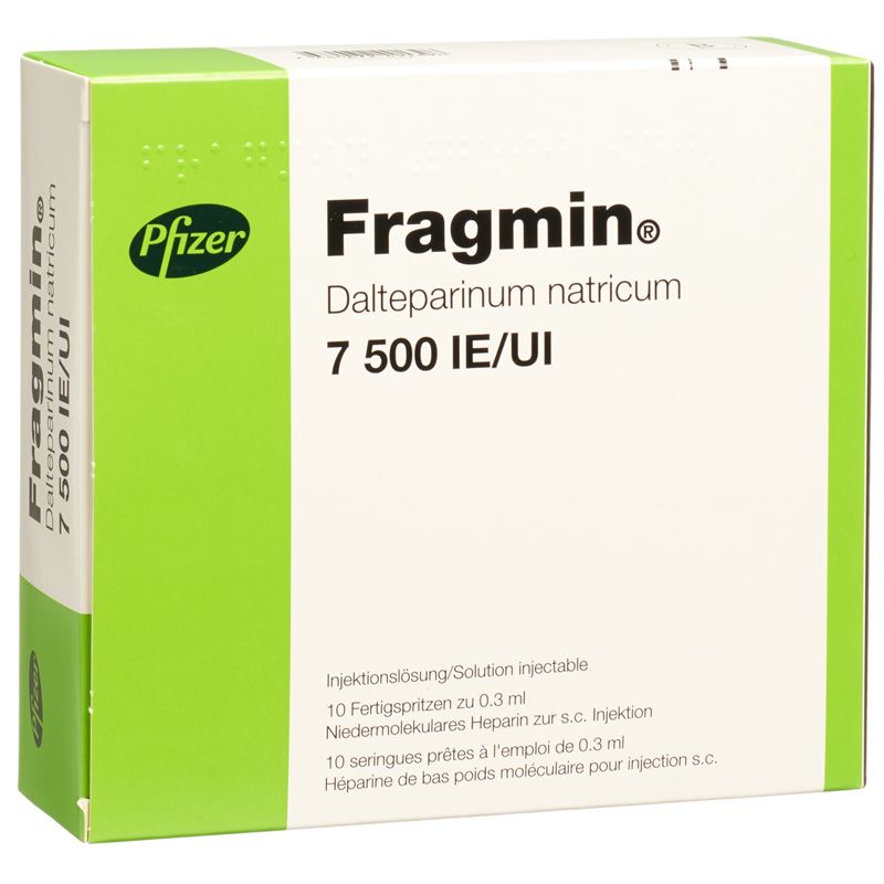 FRAGMIN Inj Lös 7500 IE/0.3ml 10 Fertspr 0.3 ml