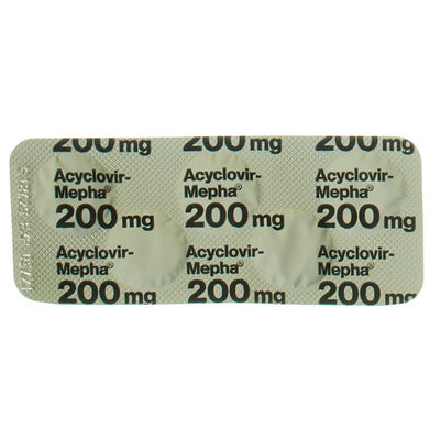 ACYCLOVIR Mepha Tabl 200 mg 25 Stk - CONTENTBACK
