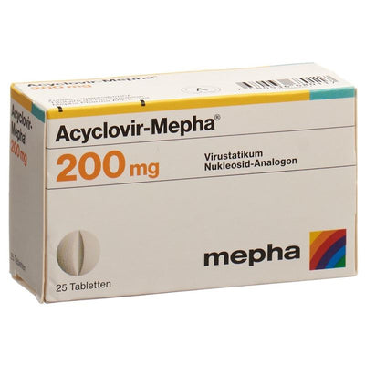 ACYCLOVIR Mepha Tabl 200 mg 25 Stk
