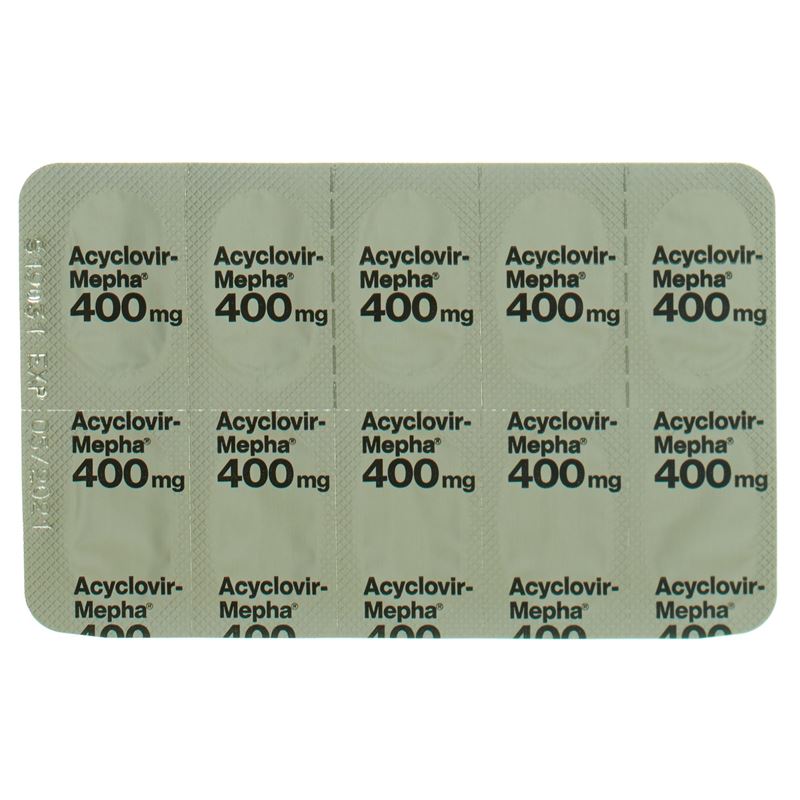 ACYCLOVIR Mepha Tabl 400 mg 70 Stk - CONTENTBACK