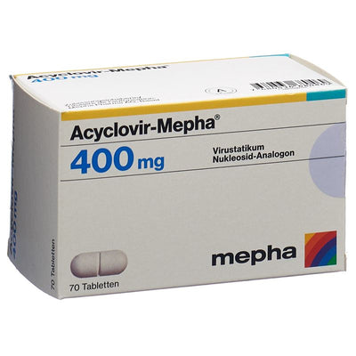 ACYCLOVIR Mepha Tabl 400 mg 70 Stk