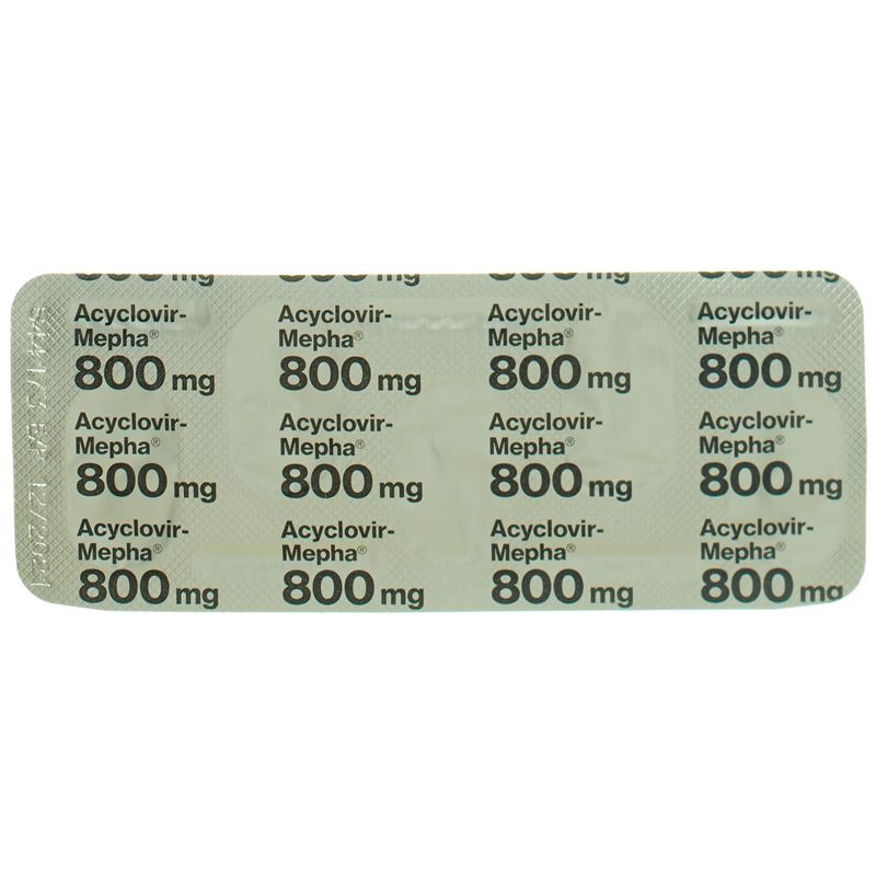ACYCLOVIR Mepha Tabl 800 mg 35 Stk - CONTENTBACK