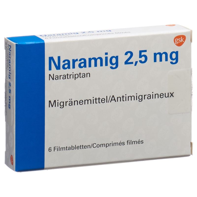 NARAMIG Filmtabl 2.5 mg 6 Stk