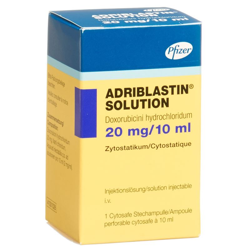 ADRIBLASTIN Solution 20 mg/10ml Cytosafe 10 ml