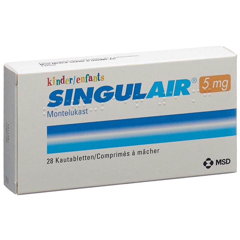 SINGULAIR Kautabl 5 mg Kind 28 Stk