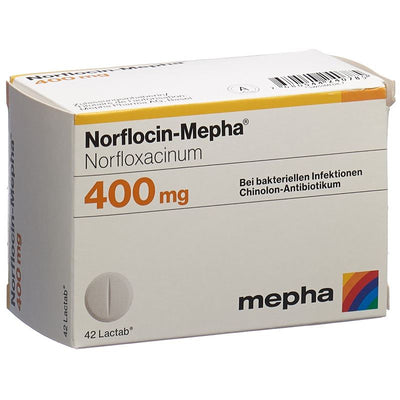 NORFLOCIN Mepha Lactab 400 mg 42 Stk