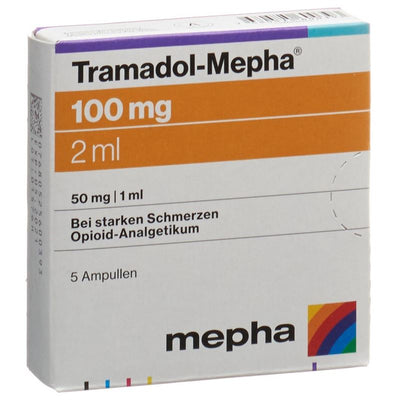 TRAMADOL Mepha Inj Lös 100 mg/2ml 5 Amp 2 ml