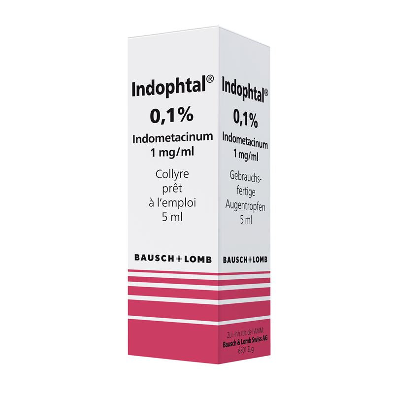 INDOPHTAL Gtt Opht 0.1 % gebrauchsfertig Fl 5 ml