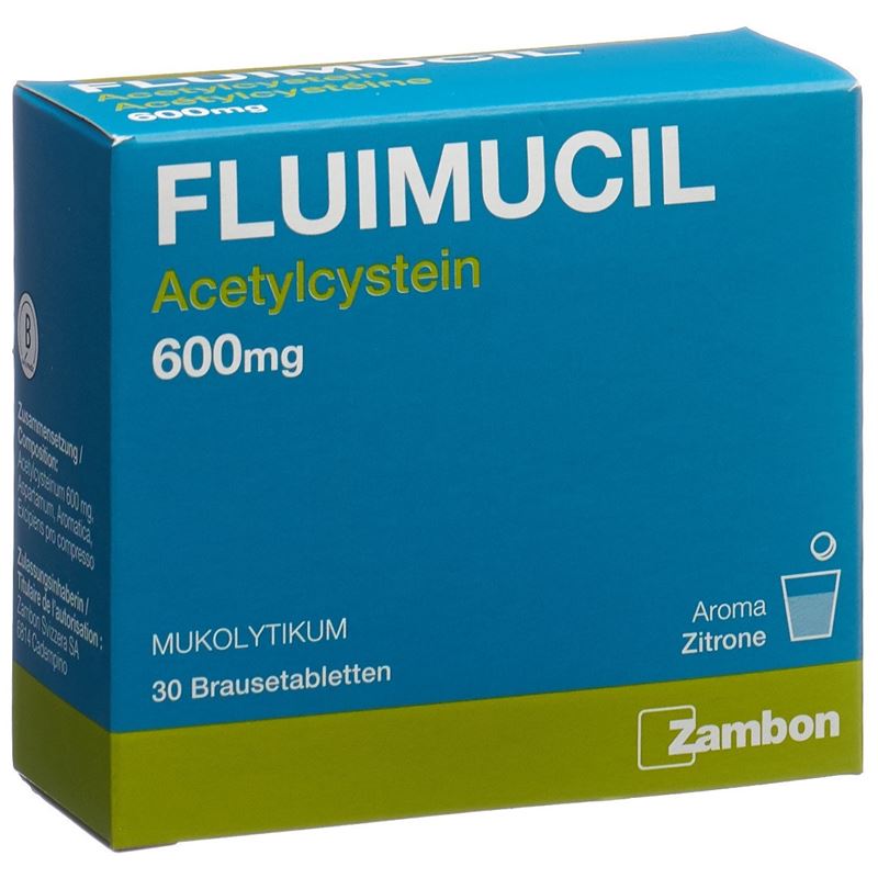 FLUIMUCIL Brausetabl 600 mg Erw citron 30 Stk