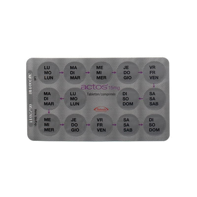 ACTOS Tabl 15 mg 98 Stk - CONTENTBACK