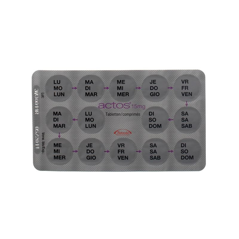 ACTOS Tabl 15 mg 98 Stk - CONTENTBACK