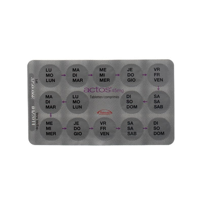 ACTOS Tabl 45 mg 98 Stk - CONTENTBACK