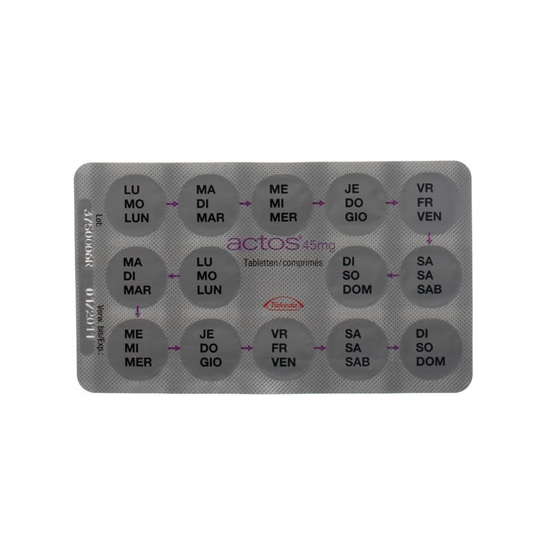 ACTOS Tabl 45 mg 98 Stk - CONTENTBACK