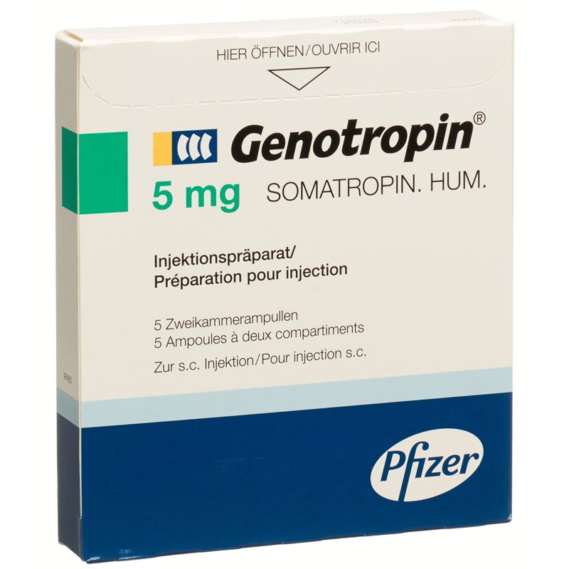 GENOTROPIN Trockensub 5 mg mit Solv Amp 5 Stk