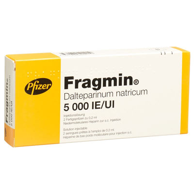 FRAGMIN Inj Lös 5000 IE/0.2ml 2 Fertspr 0.2 ml