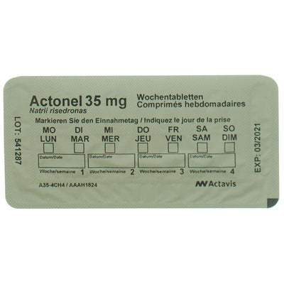 ACTONEL Wochentabletten Filmtabl 35 mg 4 Stk - CONTENTBACK