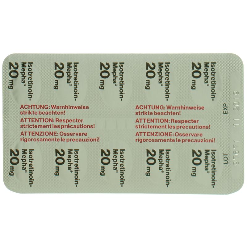 ISOTRETINOIN Mepha Solucaps 20 mg 30 Stk - CONTENTBACK