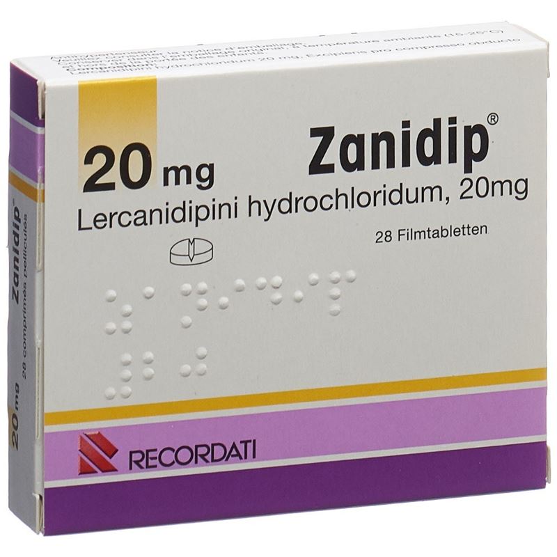 ZANIDIP Filmtabl 20 mg 28 Stk