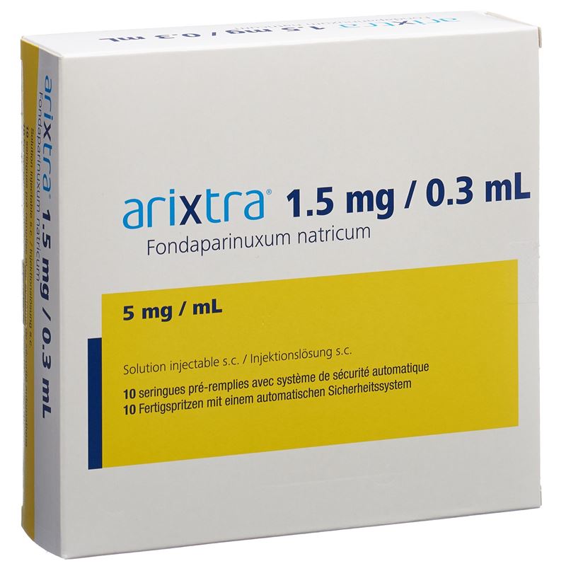 ARIXTRA Inj Lös 1.5 mg/0.3ml 10 Fertspr 0.3 ml