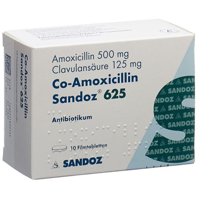 CO-AMOXICILLIN Sandoz Filmtabl 625 mg 10 Stk