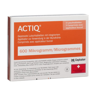 ACTIQ Buccaltabl 600 mcg mit Applikator 3 Stk