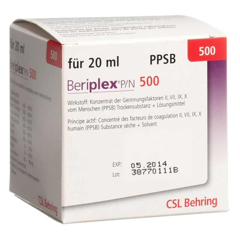 BERIPLEX P/N 500 Trockensub cum Solv Fl 20 ml