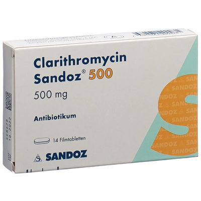 CLARITHROMYCIN Sandoz Filmtabl 500 mg 14 Stk