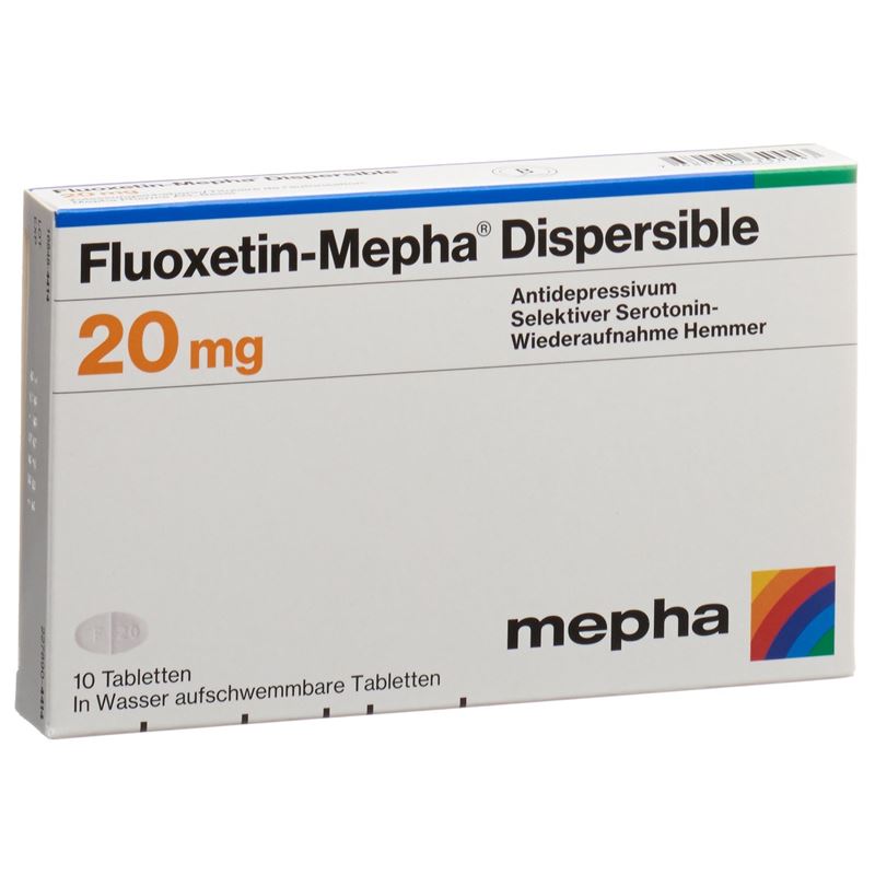 FLUOXETIN Mepha Dispersible Tabl 20 mg 10 Stk