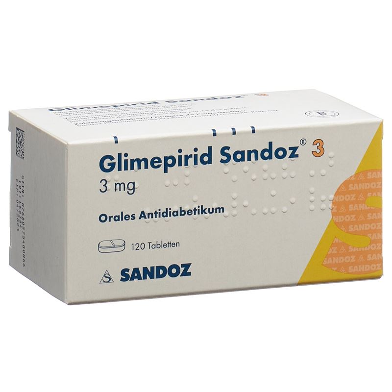 GLIMEPIRID Sandoz Tabl 3 mg 120 Stk