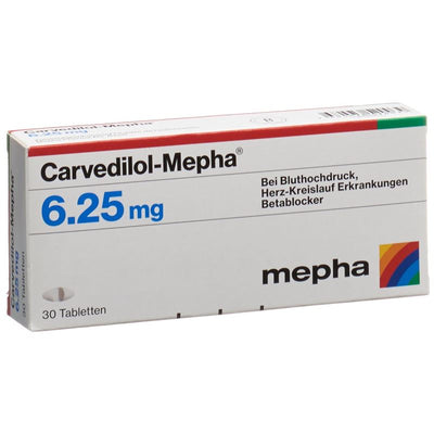 CARVEDILOL Mepha Tabl 6.25 mg 30 Stk