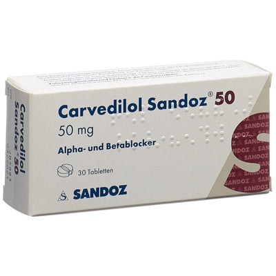 CARVEDILOL Sandoz Tabl 50 mg 30 Stk