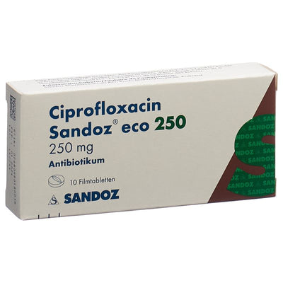 CIPROFLOXACIN Sandoz eco Filmtabl 250 mg 10 Stk