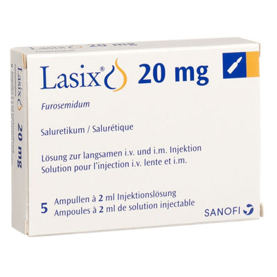 LASIX Inj Lös 20 mg/2ml 5 Amp 2 ml