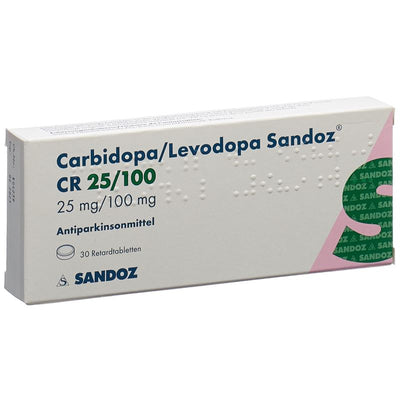 CARBIDO/LEVODO Sandoz CR Ret Tabl 25/100mg 30 Stk