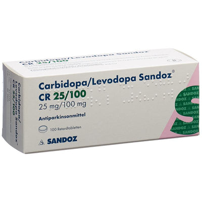 CARBIDO/LEVODO Sandoz CR Ret Tabl 25/100mg 100 Stk