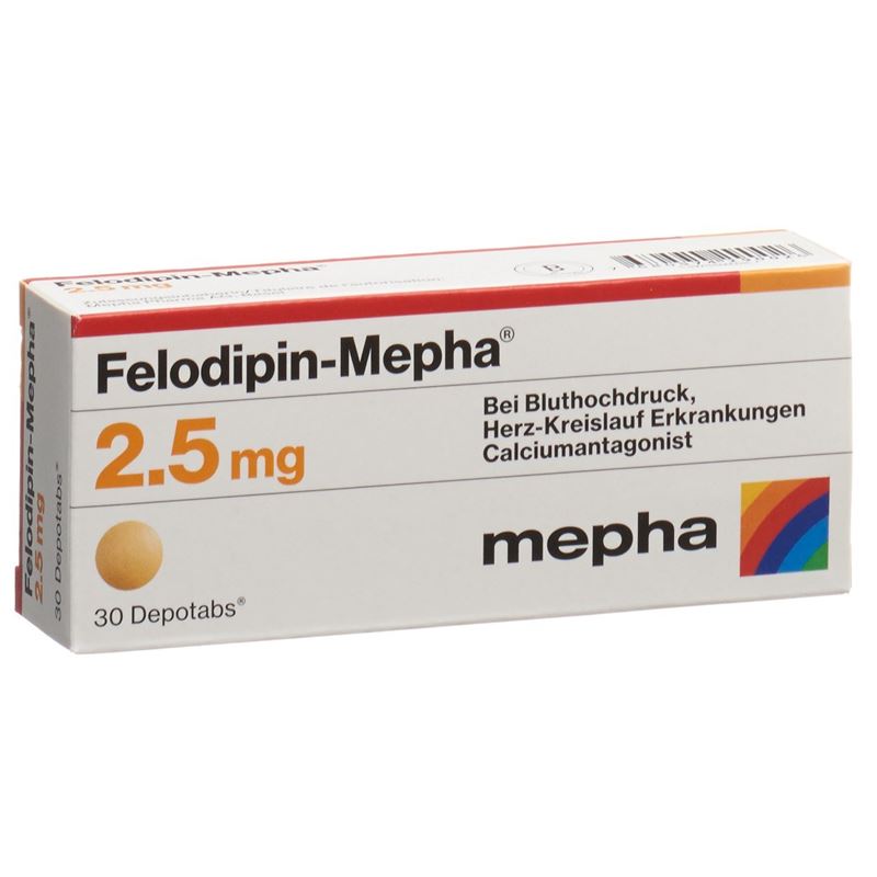 FELODIPIN Mepha Ret Tabl 2.5 mg 30 Stk