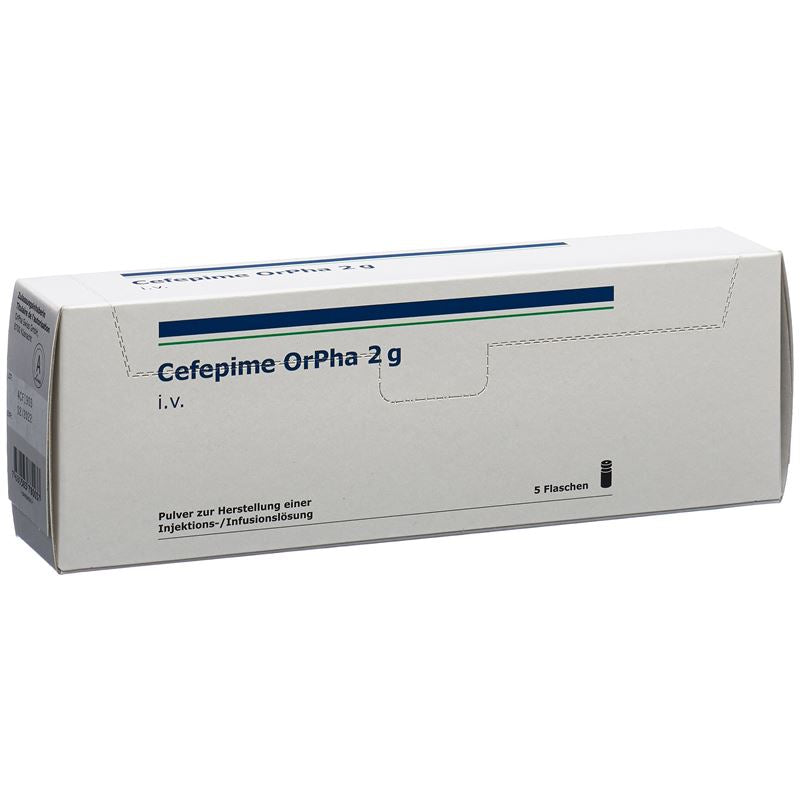 CEFEPIME OrPha Trockensub 2 g Durchstf 5 Stk