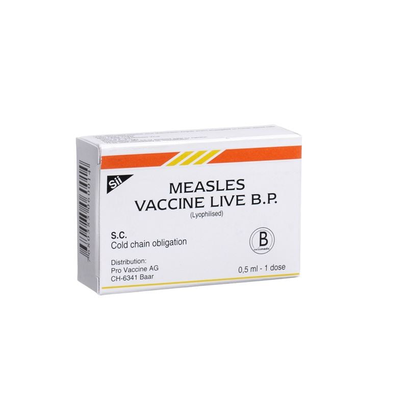 MEASLES Vaccine live Trockensub c Solv Amp 0.5 ml