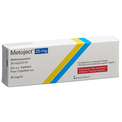 METOJECT Inj Lös 25 mg/0.5ml Fertspr 0.5 ml