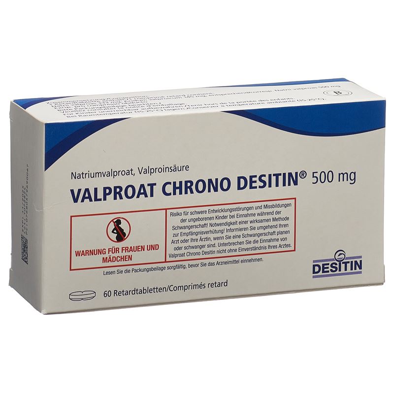 VALPROAT CHRONO Desitin Ret Tabl 500 mg 60 Stk