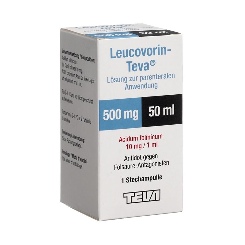 LEUCOVORIN Teva Inj Lös 500 mg/50ml Durchstf 50 ml