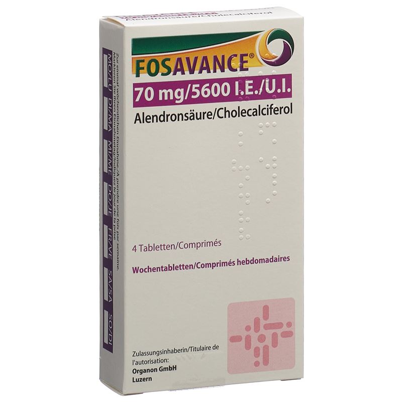 FOSAVANCE Wochentabletten 70/5600 4 Stk