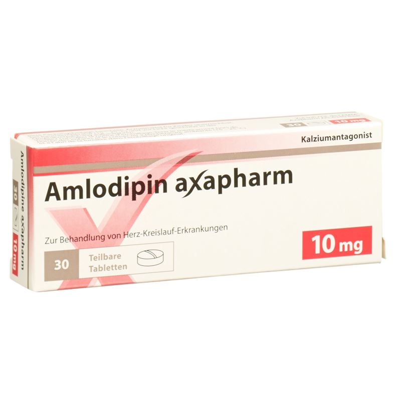 AMLODIPIN axapharm Tabl 10 mg 30 Stk