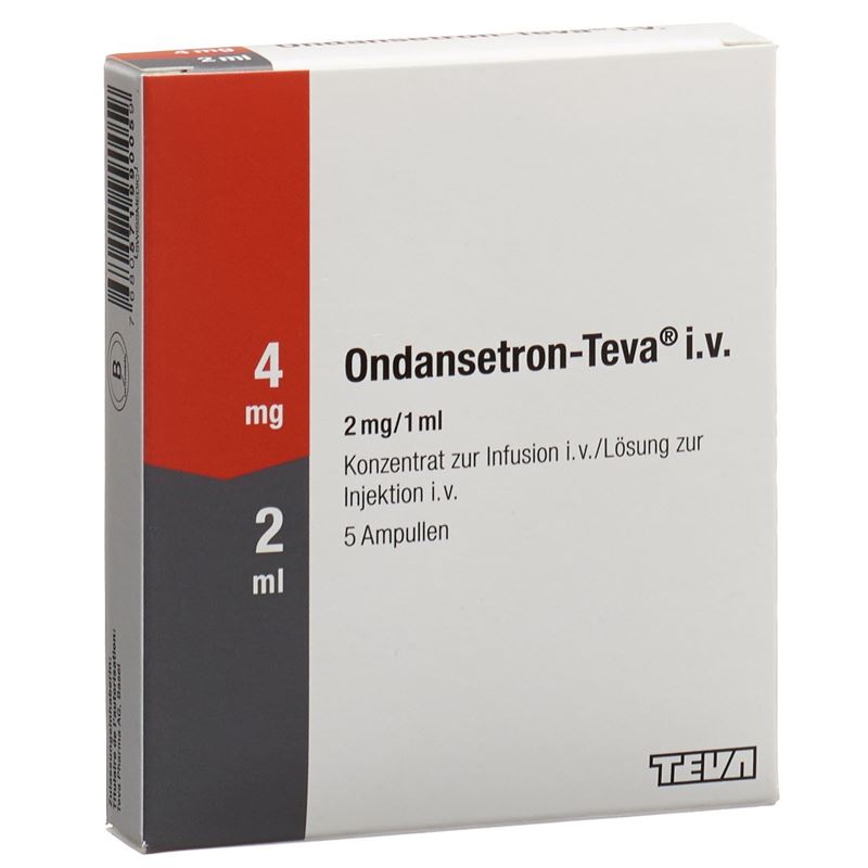 ONDANSETRON Teva Inf Konz 4 mg/2ml 5 Amp 2 ml