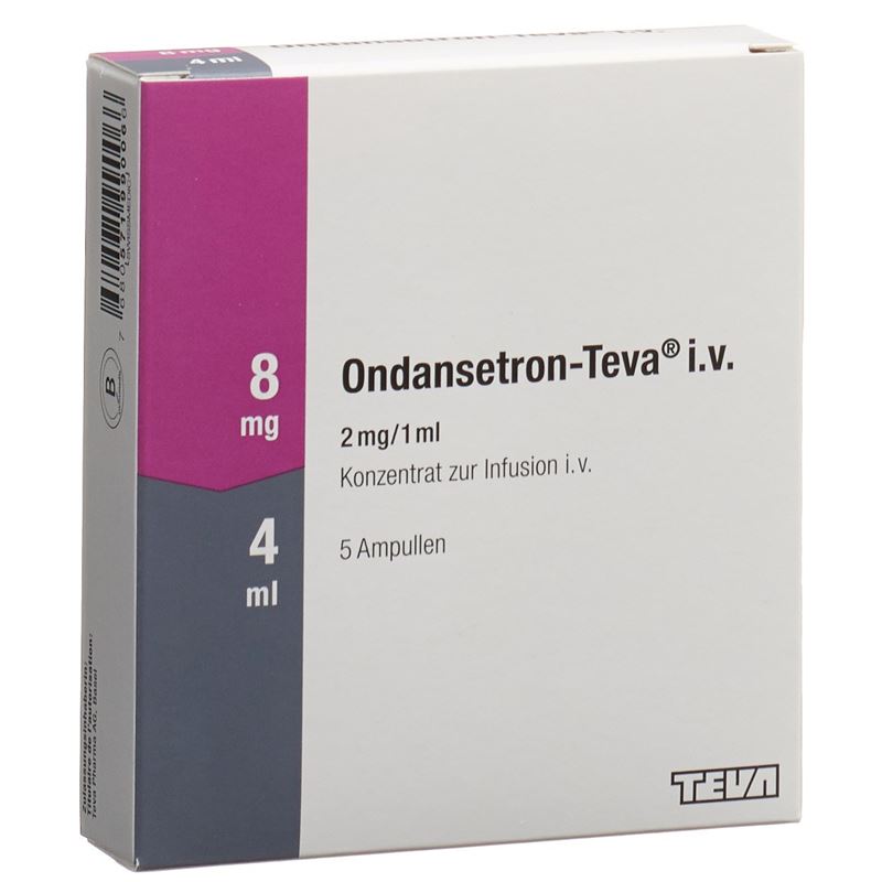 ONDANSETRON Teva Inf Konz 8 mg/4ml 5 Amp 4 ml