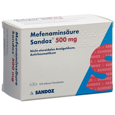MEFENAMINSÄURE Sandoz Filmtabl 500 mg 100 Stk