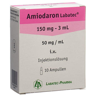 AMIODARON Labatec Inj Lös 150 mg/3ml 10 Amp 3 ml