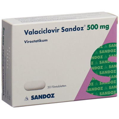 VALACICLOVIR Sandoz Filmtabl 500 mg 30 Stk