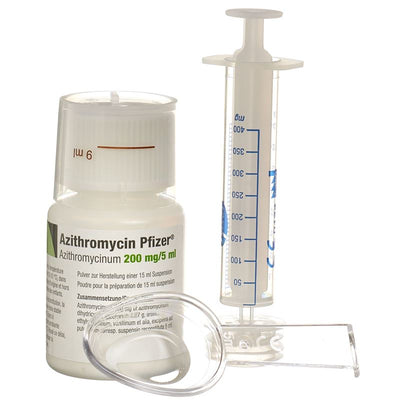 AZITHROMYCIN Pfizer Plv 200 mg/5ml f Susp Fl 30 ml - CONTENTFRONT